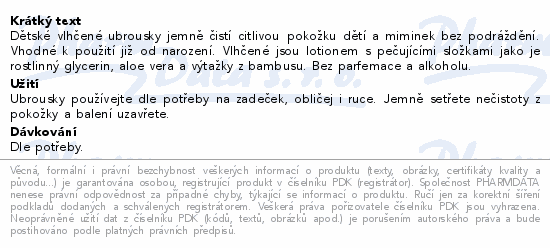 NAIF Vlhč.peč.ubrousky pro děti a miminka 8x54ks