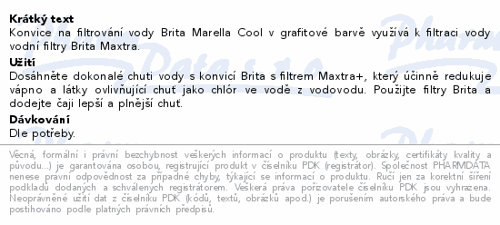 BRITA Marella + 3x filtr MX Pro grafit 2.4l