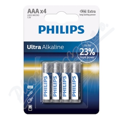 Baterie Ultra Alkaline AAA PHILIPS LR03E4B/10 4ks