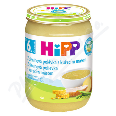 HiPP Zeleninová polévka s kuřecím m.BIO 6m 190g
